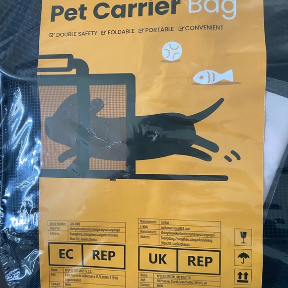 conlun Other - Pet Carrier Bag - Black